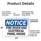 Signmission Fire Riser And Electrical Panel Inside OSHA Notice Sign, Plastic, 24in W x 18in L, 2PK OS-2PACK-NS-P-1824-L-12647 - alternate 4